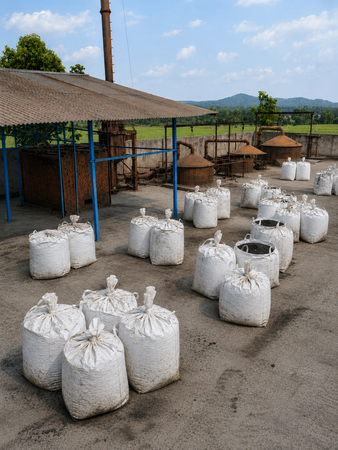 Arrow Minerals packaged material yard