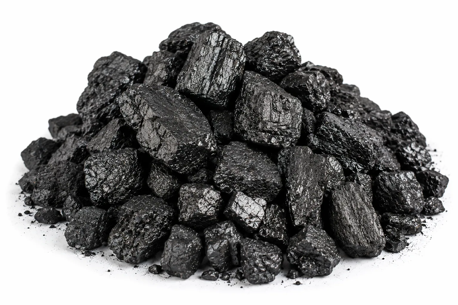 Industrial coal lumps for bulk fuel supply